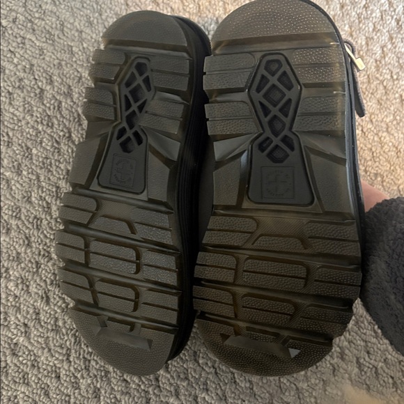 NWT DR. MARTENS Zebzag Suede Slingback Platform Mule in Grey - Picture 8 of 9